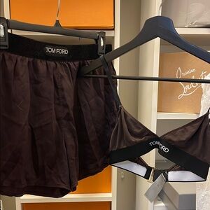 Tom ford shorts and Bartlett bra classy set